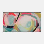 Abstracte Kunst Fluro Acryl Schilderij   Bureaumat (Voorkant)