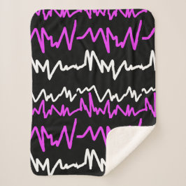Abstracte kunst Funky Colorful ZigZags Throw Blank