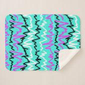 Abstracte kunst Funky Colorful ZigZags Throw Blank (Voorkant (horizontaal))