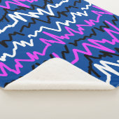 Abstracte kunst Funky Colorful ZigZags Throw Blank (3/4)