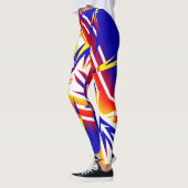 Abstracte Kunst Funky Leggings met Onweer (Links)