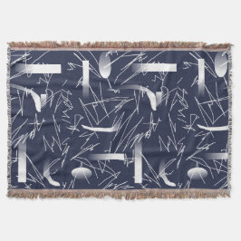 Abstracte Kunst Futuristisch Patroon Worpdeken Deken