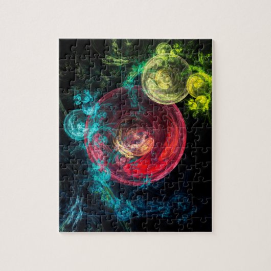 Abstracte Kunst Galaxy Cirkels Legpuzzel (Verticaal)