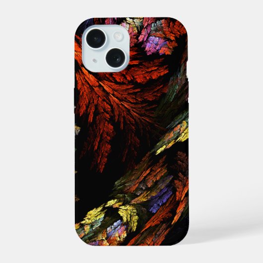 Abstracte Kunst Gebaseerd op Kleurharmonie iPhone 15 Case (Achterkant)