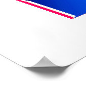 Abstracte kunst gebroken poster (Hoek)