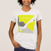 Abstracte kunst - Geel grijs T-shirt (Voorkant)