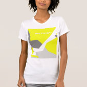 Abstracte kunst - Geel grijs T-shirt (Voorkant)