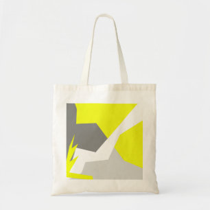 Abstracte kunst - Geel grijs Tote Bag