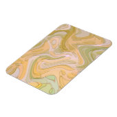 Abstracte kunst geel groene wervelingen magneet (Linkerzijde)