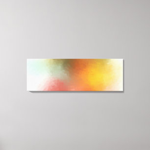 Abstracte kunst geel rood groen roze blauw paars canvas afdruk
