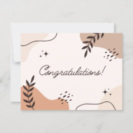 Abstracte kunst gefeliciteerd briefkaart