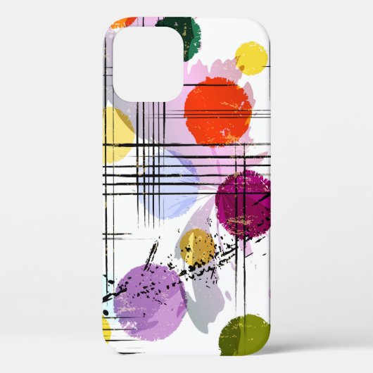 Abstracte kunst geïnspireerde naadloze achtergrond Case-Mate iPhone case (Achterkant)