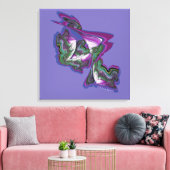 Abstracte kunst gemaakt met Paint & Digital Creati Canvas Afdruk (Insitu (Woonkamer))