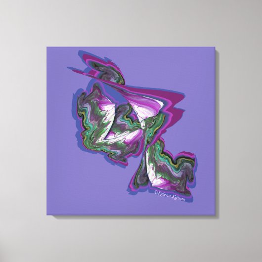 Abstracte kunst gemaakt met Paint & Digital Creati Canvas Afdruk (Voorkant)