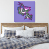 Abstracte kunst gemaakt met Paint & Digital Creati Canvas Afdruk (Insitu (Slaapkamer))