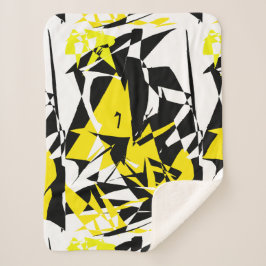 Abstracte Kunst Geometrie Unieke Worpdeken Sherpa Deken