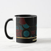 Abstracte kunst geometrische koffie Mok (Links)