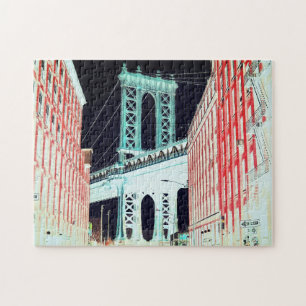 Abstracte kunst / George Washington-brug New York Legpuzzel