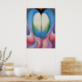 Abstracte kunst - Georgia O'Keeffe Poster (Keuken)