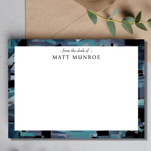 Abstracte Kunst Gepersonaliseerde briefpapier Notitiekaartje