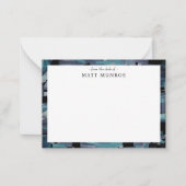 Abstracte Kunst Gepersonaliseerde briefpapier Notitiekaartje (Voorkant)