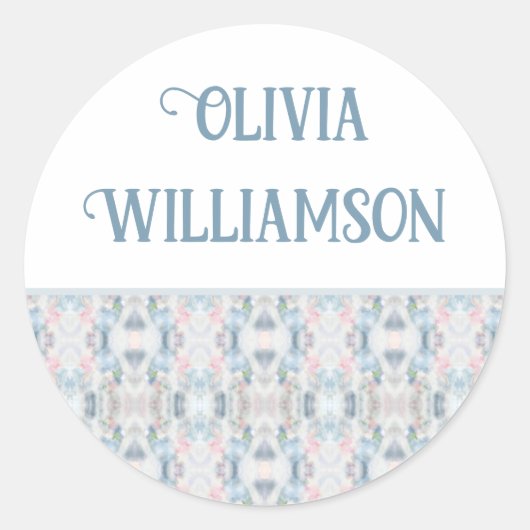 Abstracte Kunst Gepersonaliseerde Gift Stickers (Voorkant)