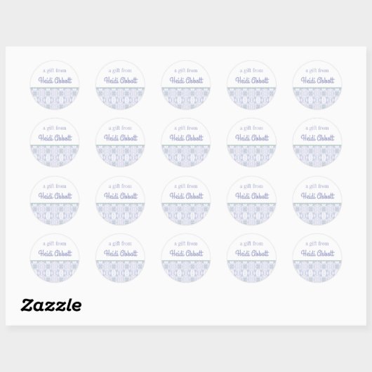 Abstracte Kunst Gepersonaliseerde Gift Stickers (Vel)