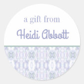 Abstracte Kunst Gepersonaliseerde Gift Stickers (Voorkant)