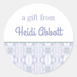 Abstracte Kunst Gepersonaliseerde Gift Stickers