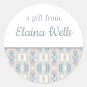 Abstracte Kunst Gepersonaliseerde Gift Stickers (Voorkant)