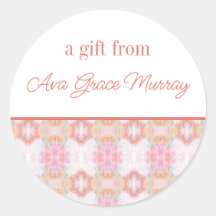 Abstracte Kunst Gepersonaliseerde Gift Stickers