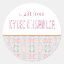 Abstracte Kunst Gepersonaliseerde Gift Stickers