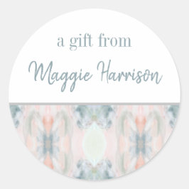 Abstracte Kunst Gepersonaliseerde Gift Stickers