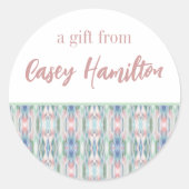 Abstracte Kunst Gepersonaliseerde Gift Stickers (Voorkant)