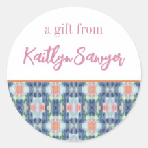 Abstracte Kunst Gepersonaliseerde Gift Stickers