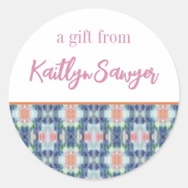 Abstracte Kunst Gepersonaliseerde Gift Stickers