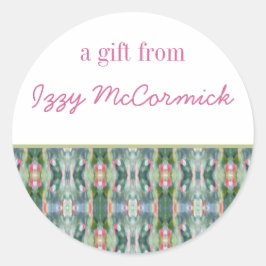 Abstracte Kunst Gepersonaliseerde Gift Stickers