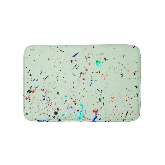 Abstracte Kunst Gesprokkeld Patroon Aangepaste Kle Badmat (Voorkant)