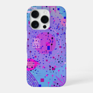 Abstracte Kunst: Glanzende Horizon iPhone 16 Pro Hoesje