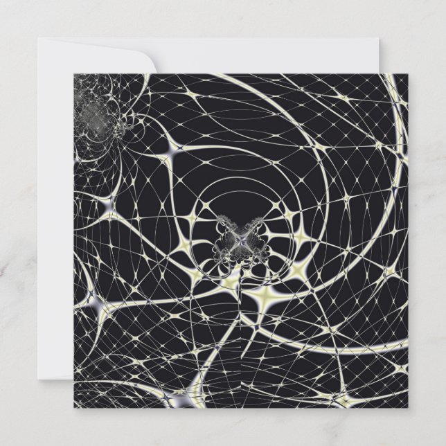 Abstracte kunst Golden Spiderweb (Voorkant)