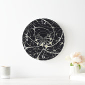 Abstracte kunst Golden Spiderweb Grote Klok (Huis)