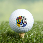 Abstracte Kunst Golfbal Golfballen (Insitu Shirt)
