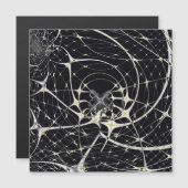 Abstracte Kunst Gouden Spinnenweb (Voorkant / Achterkant)