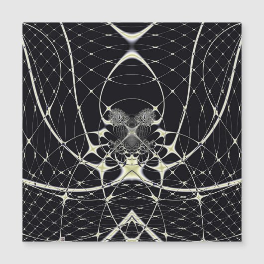 Abstracte Kunst Gouden Spinnenweb (Voorkant)