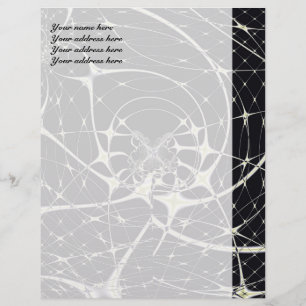 Abstracte Kunst Gouden Spinnenweb Briefhoofd Sjabloon