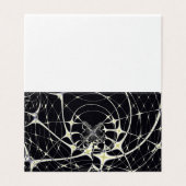 Abstracte Kunst Gouden Spinnenweb Kaart (Buitenkant ongevouwen)