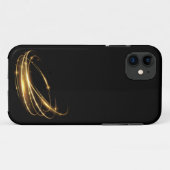 abstracte kunst gouden spiraal lijnstijl Case-Mate iPhone case (Achterkant (horizontaal))