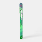 Abstracte Kunst: Groene Kiwi Vrucht iPhone 16 Hoesje (Linkerkant)