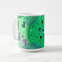 Abstracte Kunst: Groene Kiwi Vrucht