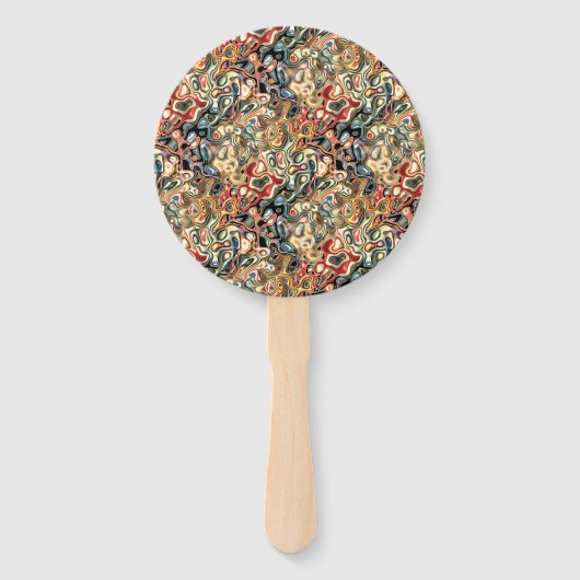 Abstracte Kunst Handwaaier (Achterkant)